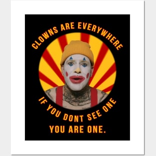 CLOWNS ARE EVERYWHERE Posters and Art